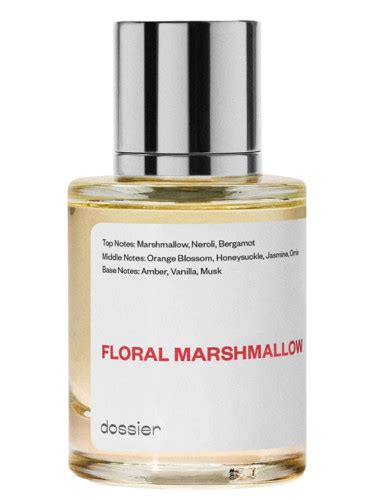 dossier floral marshmallow perfume.